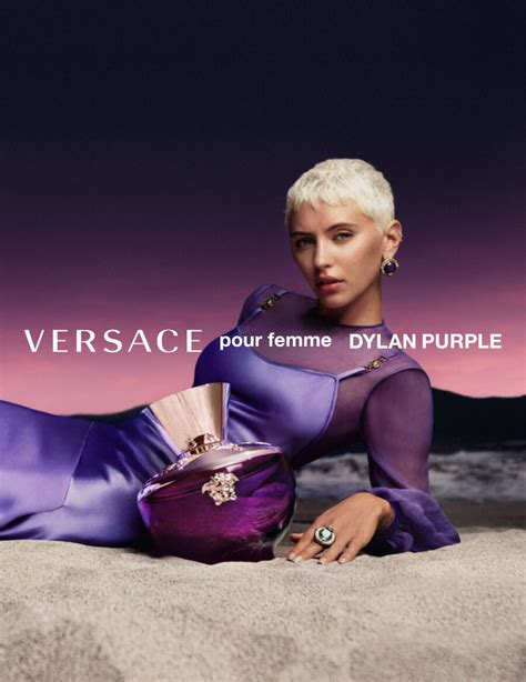 dylan purple versace commercial.